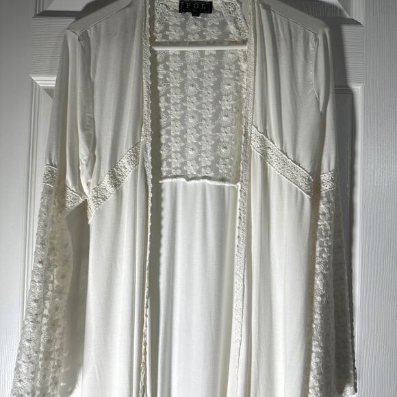 POL Boho Duster Cardigan – White – Size S - Picture 4 of 10